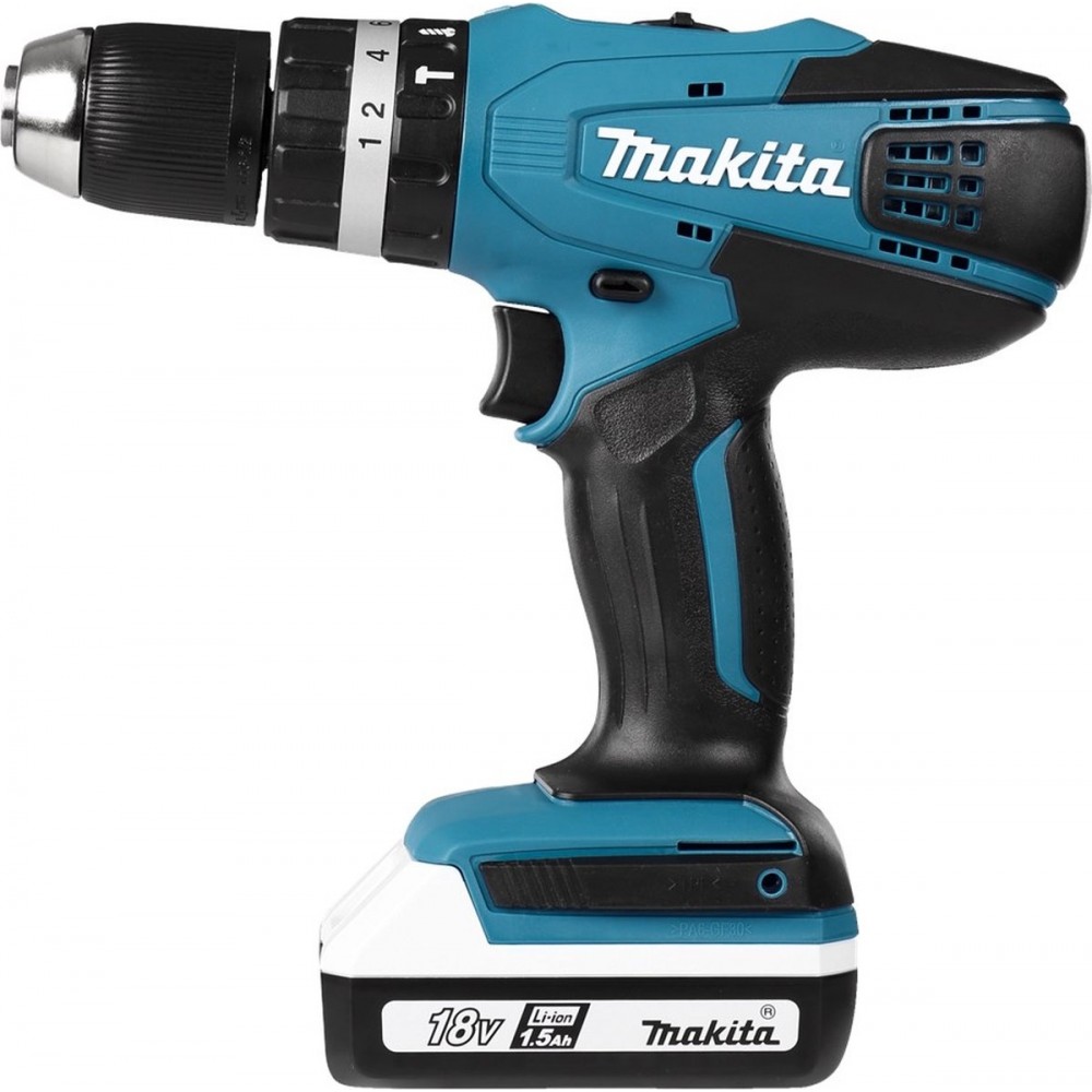 Makita HP457DWE Boor-/schroefmachine - 18V - Inclusief 2 Accu's en Lader