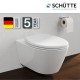 SCHUTTE WC-Bril 82600 WHITE - Duroplast - Soft Close - Afklikbaar - RVS-Scharnieren - Belastbaar tot 250 kg - Gelakt - Wit