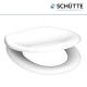 SCHUTTE WC-Bril 82600 WHITE - Duroplast - Soft Close - Afklikbaar - RVS-Scharnieren - Belastbaar tot 250 kg - Gelakt - Wit