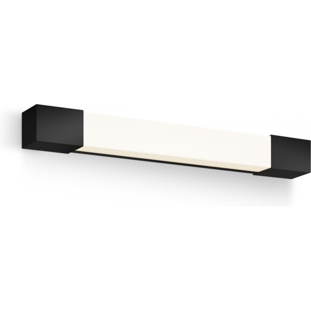 Philips Rover Spiegelverlichting - Spatwaterdicht IP44 - 5W - Warmwit licht - Badkamerlamp - rechthoekig - Zwart