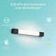Philips Rover Spiegelverlichting - Spatwaterdicht IP44 - 5W - Warmwit licht - Badkamerlamp - rechthoekig - Zwart
