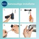 Philips Rover Spiegelverlichting - Spatwaterdicht IP44 - 5W - Warmwit licht - Badkamerlamp - rechthoekig - Zwart