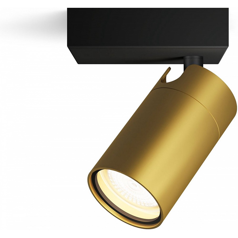 Philips Idris Opbouwspot voor - Badkamerlamp - Warmwit Licht - Plafondspot met - GU10 - Niet Dimbaar
