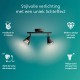 Philips Cleft Spot - Plafondspot met twee lichtpunten - Met gerookt glas - GU10 LED fitting