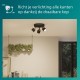 Philips Niall Spot - Plafondspot met drie lichtpunten - Zwart met goud design - GU10 LED fitting - Ronde basisplaat