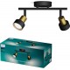 Philips Conduit Spot - Plafondspot met twee lichtpunten - Zwart met goud design - GU10 LED fitting
