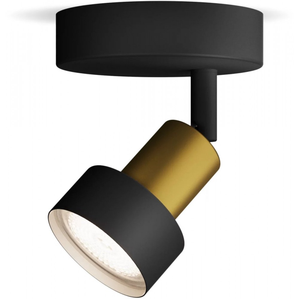 Philips CONDUIT Plafondspot 1 Lichts Zwart Goud