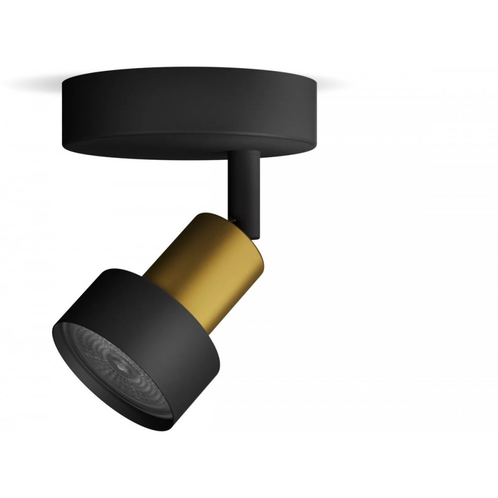 Philips CONDUIT Plafondspot 1 Lichts Zwart Goud