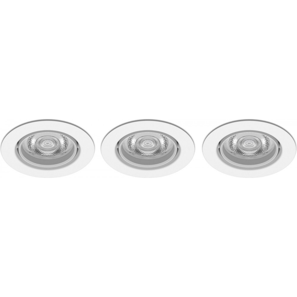 Philips Impala inbouwspot - 3-lichts - wit - rond