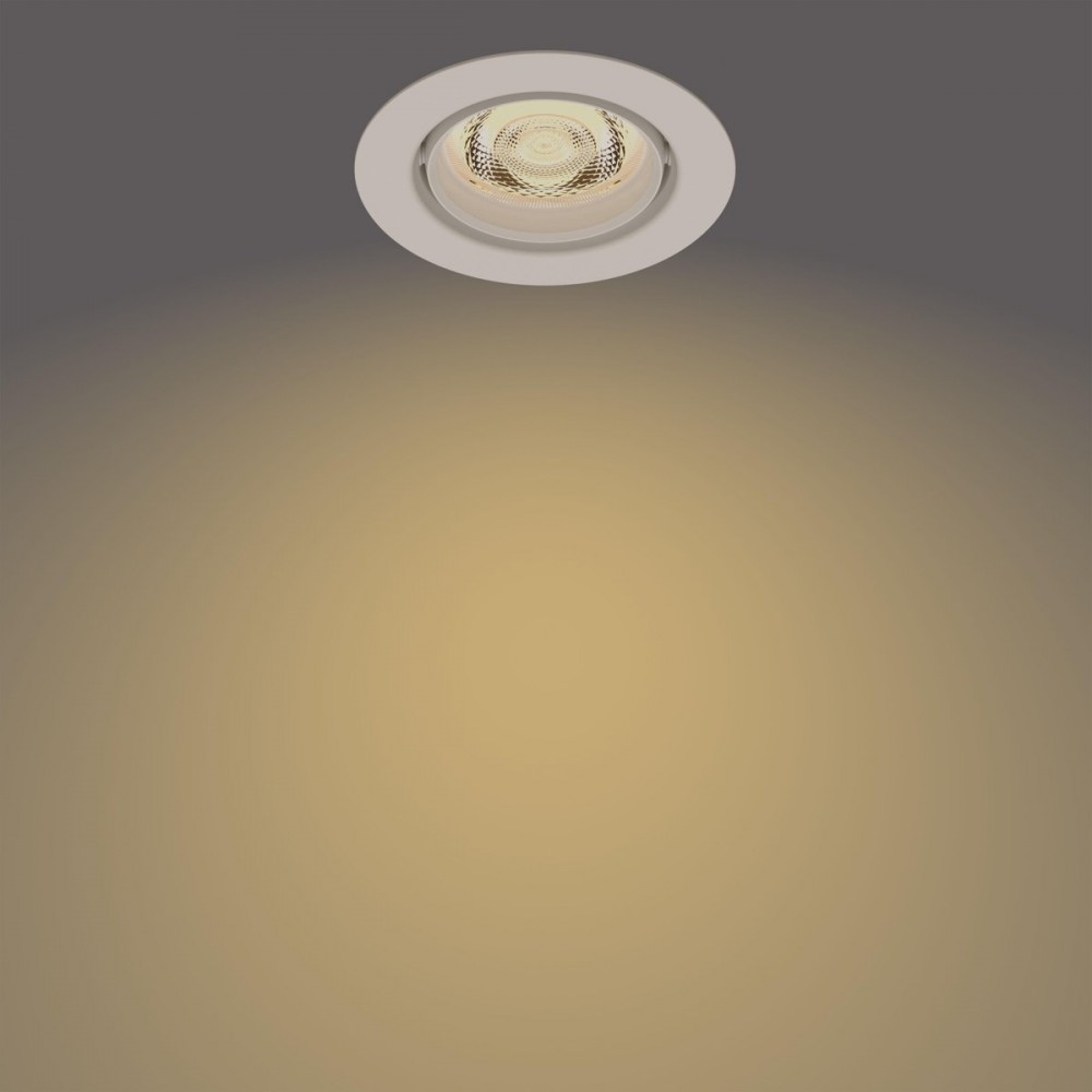 Philips Impala inbouwspot - 3-lichts - wit - rond
