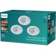 Philips Impala inbouwspot - 3-lichts - wit - rond
