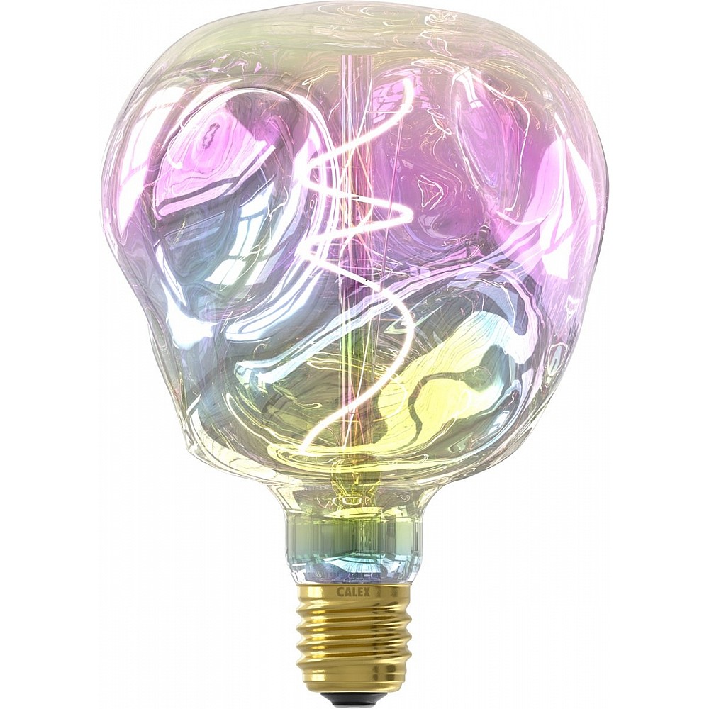 Calex Organic Neo Rainbow - E27 LED Lamp - Filament Lichtbron Dimbaar - 4W - Warm Wit Licht