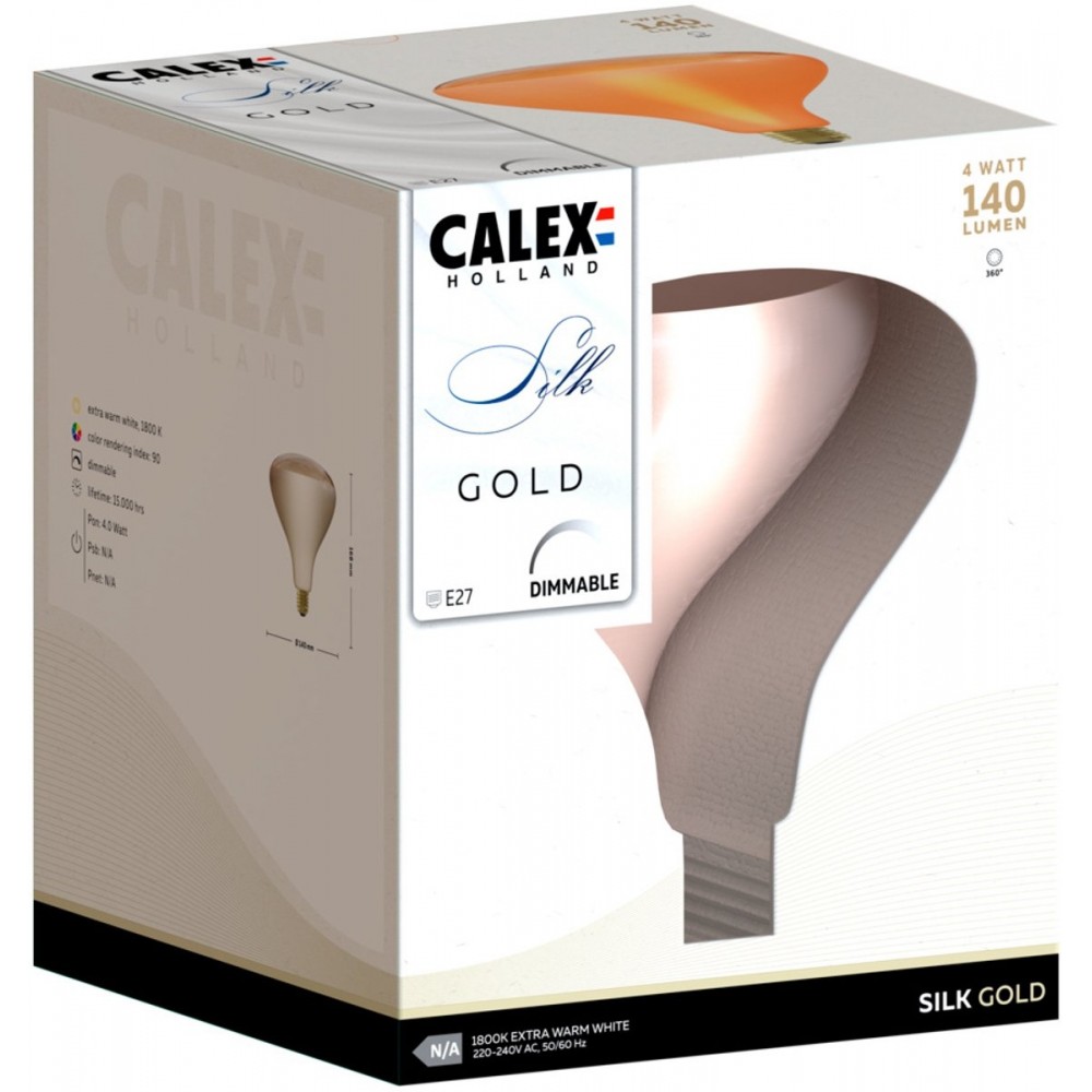 Calex Silk LED Lamp R140 - E27 - 4W - 1800K - 140 Lumen - Goud