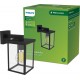Philips Bellini wandlamp vierkant - zwart - E27