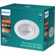 Philips Impala inbouwspot - 1-lichts - wit - rond