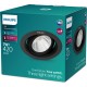 Philips Pomeron Inbouwspot - SceneSwitch - 7W - Warmwit licht - Zwart