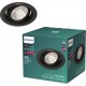 Philips Pomeron Inbouwspot - SceneSwitch - 5W - Warmwit licht - Zwart