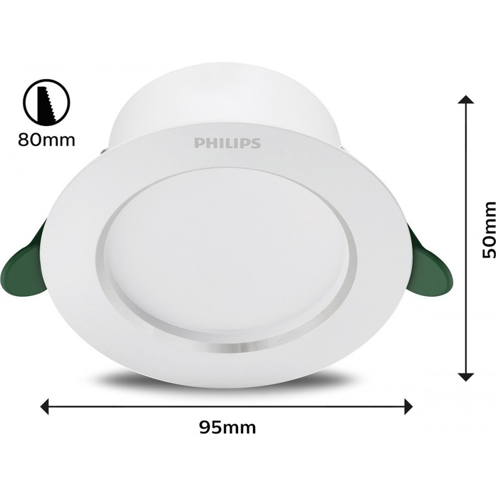 Philips Diamond Cut Ultra Efficient - Downlight - Energiezuinig - 2W - Helderwit licht - Bespaar op energiekosten