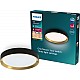 Philips Hanno plafondlamp - SceneSwitch lichttechnologie - 24W - Warmwit licht - Zwart met goud design