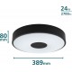Philips Coiner plafondlamp - SceneSwitch lichttechnologie - 24W - Warmwit licht - Zwart design
