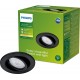 Philips Fresco inbouwspot - zwart - GU10 4,6W