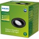 Philips Fresco inbouwspot - zwart - GU10 4,6W