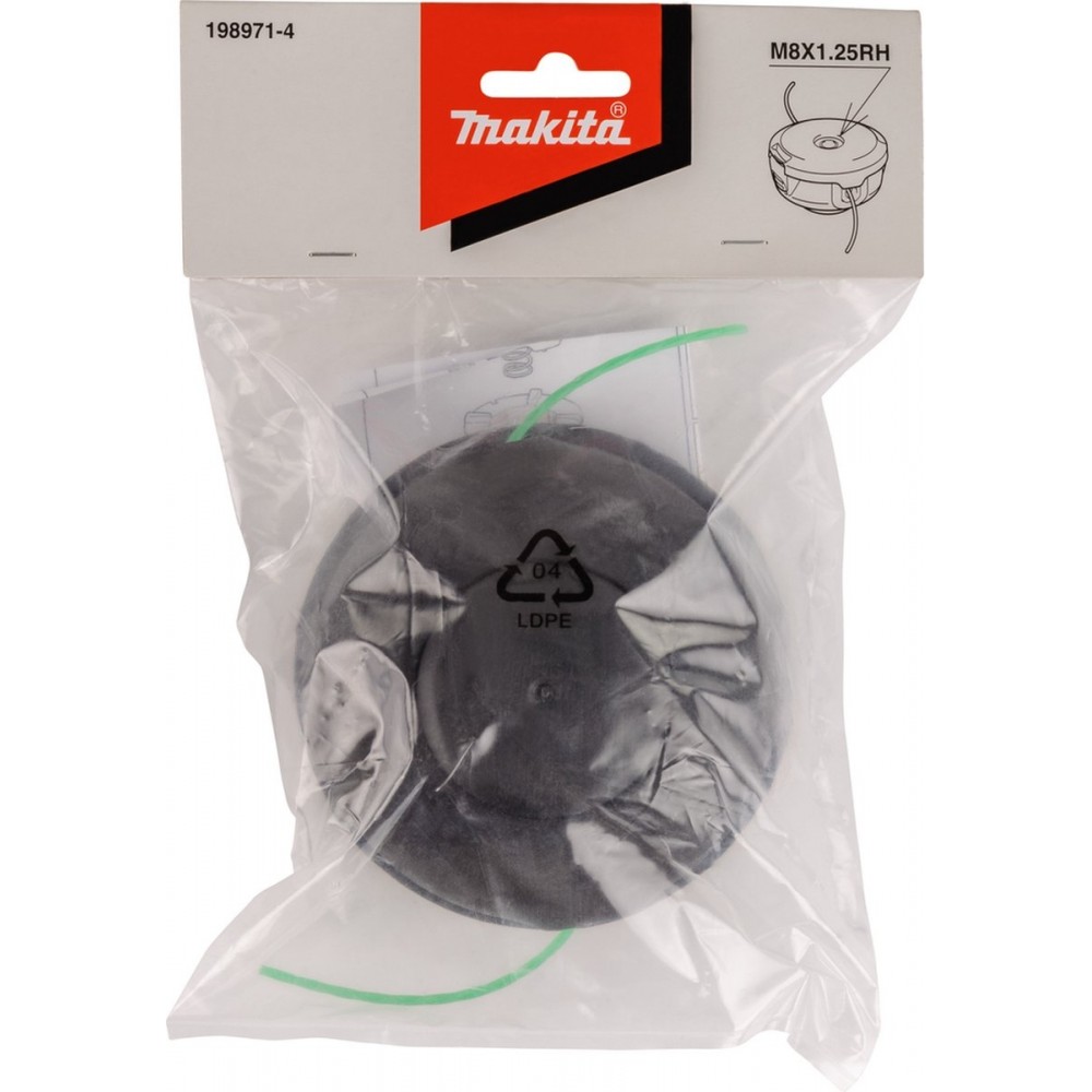 Makita Trimmer Draadkop Cilck systeem 2x2,0 T+g M8x1,25r 198971-4