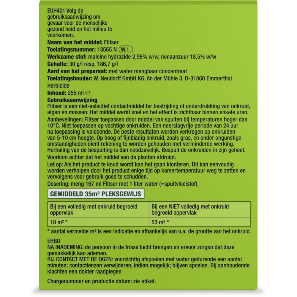 Protect Garden Flitser Concentraat Onkruid Bestrijdingsmiddel - 255 ml - Onkruidverdelger - Binnen 3 uur Resultaat