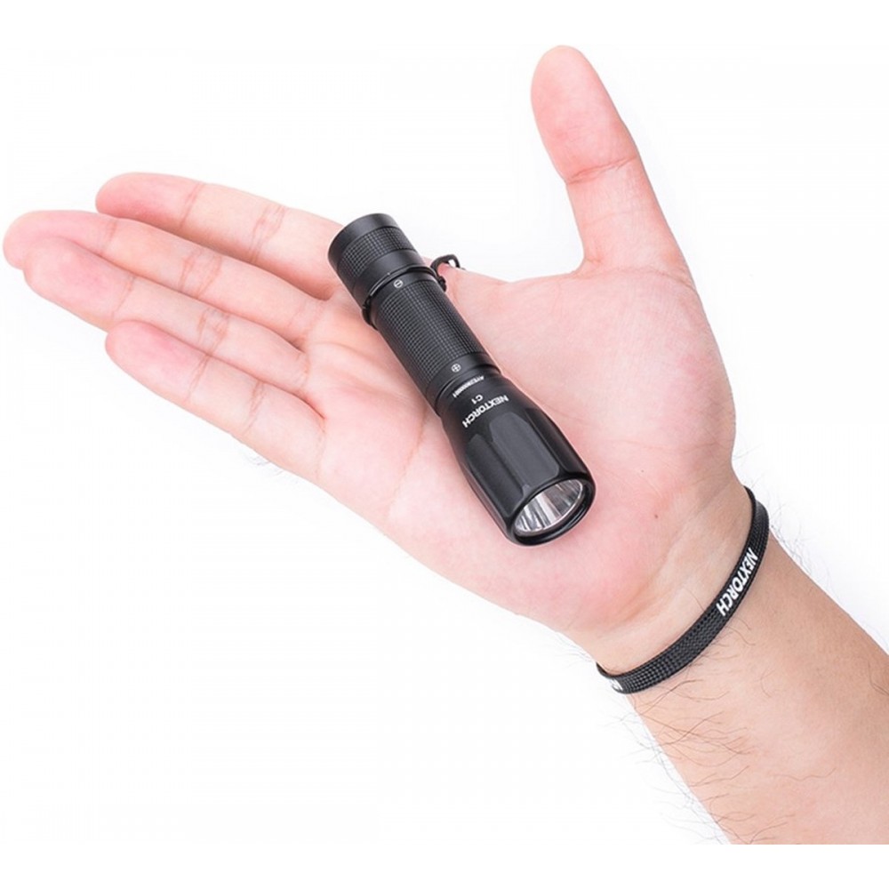 Nextorch C1 LED Zaklamp - Tot 13u Brandtijd - 1x AA batterij