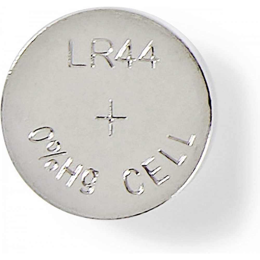 Nedis Alkaline-Batterij LR44 - 1.5 V DC - 10-Blister - Zilver