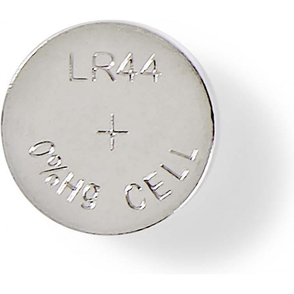 Nedis Alkaline-Batterij LR44 - 1.5 V DC - 10-Blister - Zilver