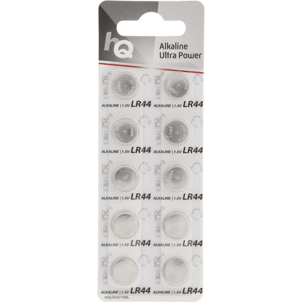 Nedis Alkaline-Batterij LR44 - 1.5 V DC - 10-Blister - Zilver