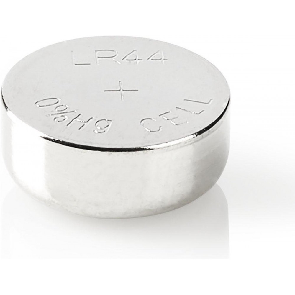 Nedis Alkaline-Batterij LR44 - 1.5 V DC - 10-Blister - Zilver