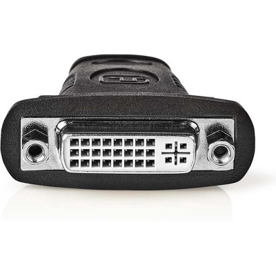 Nedis HDMI-Adapter - HDMI Connector - DVI-D 24+1-Pins Female - Verguld - Recht - ABS - Zwart - 1 Stuks - Doos
