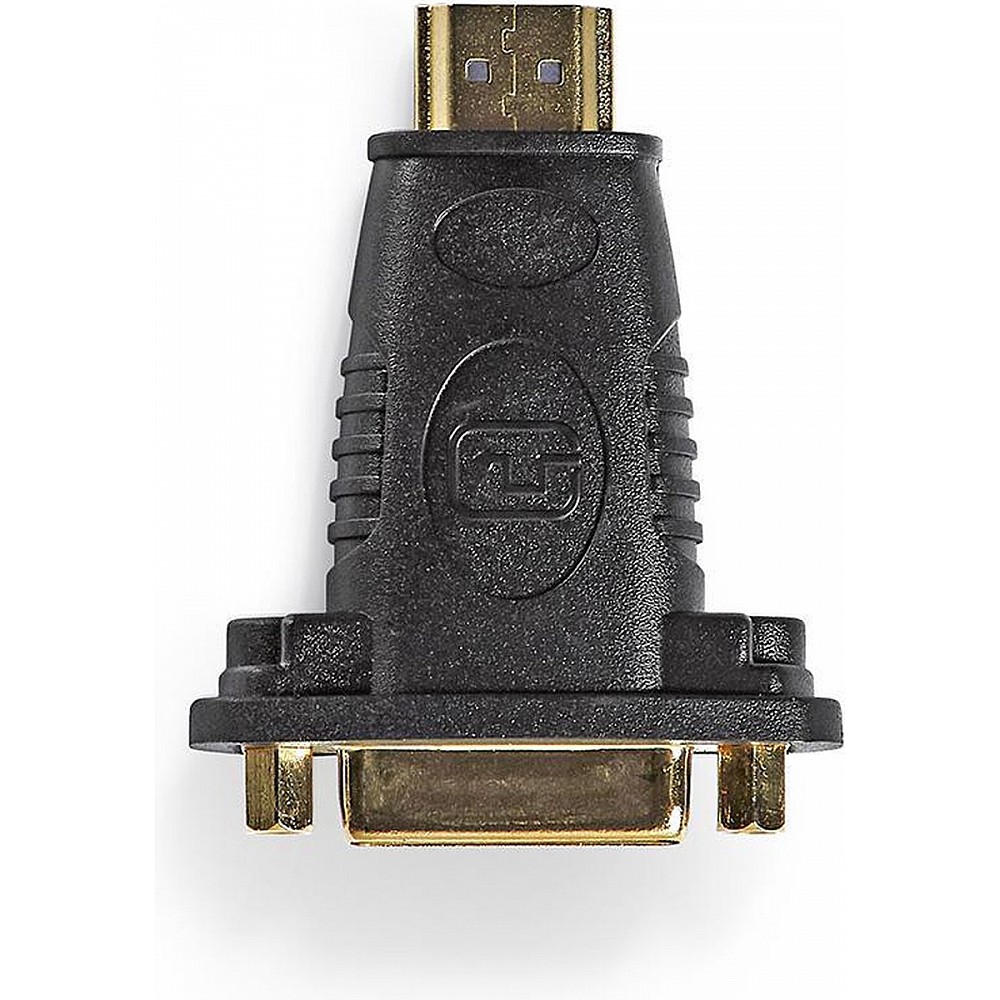 Nedis HDMI-Adapter - HDMI Connector - DVI-D 24+1-Pins Female - Verguld - Recht - ABS - Zwart - 1 Stuks - Doos