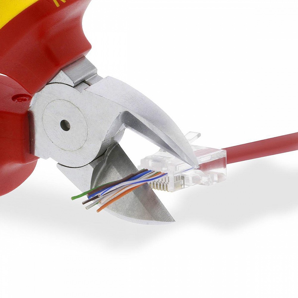 Nedis RJ45-Connector - RJ45 Pass Through - Solid UTP CAT5 - Recht - Verguld - 10 Stuks - PVC - Transparant - Doos