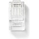 Nedis RJ45-Connector - RJ45 Pass Through - Solid UTP CAT5 - Recht - Verguld - 10 Stuks - PVC - Transparant - Doos