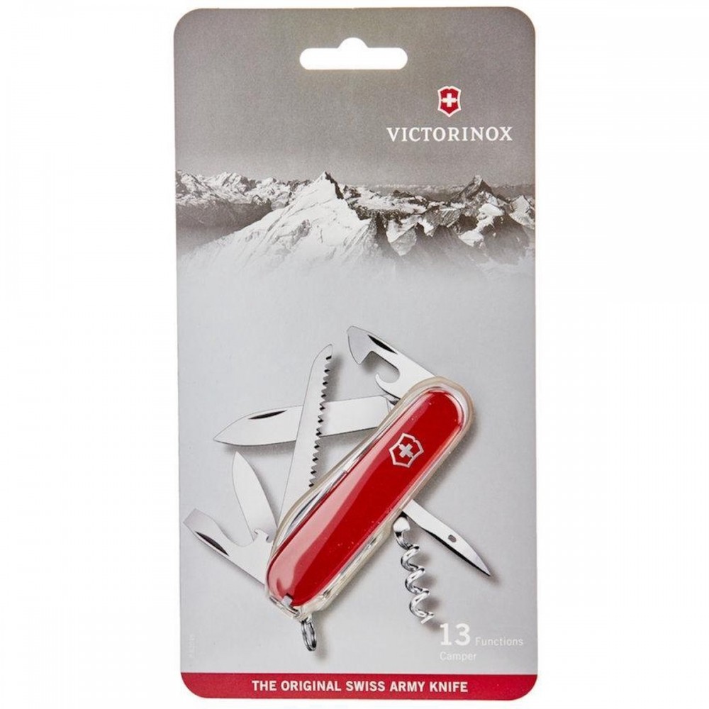 Victorinox Camper Red Zwitsers Zakmes - 13 Functies - Rood