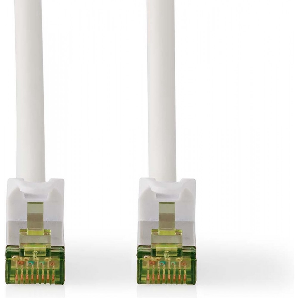 Nedis CAT7-Kabel - S/FTP - RJ45 Male - RJ45 Male - m - Snagless - Rond - LSZH - Wit - Doos