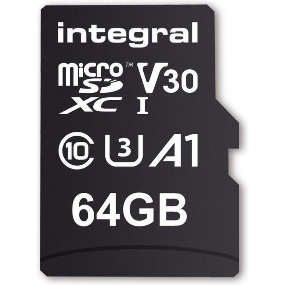 Integral High Speed Micro SD V30 UHS-I U3 64GB
