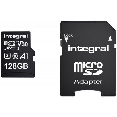 Integral High Speed Micro SD V30 UHS-I U3 128GB