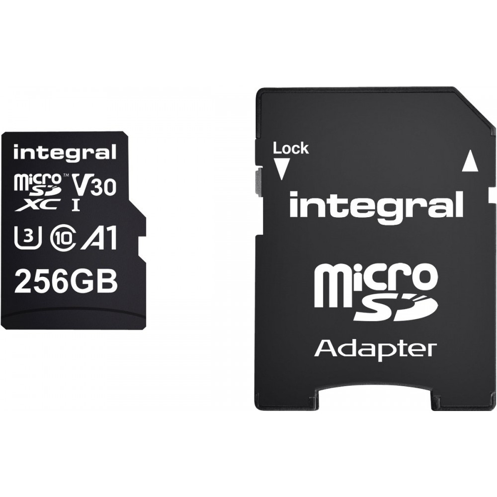 Integral High Speed Micro SD V30 UHS-I U3 256GB