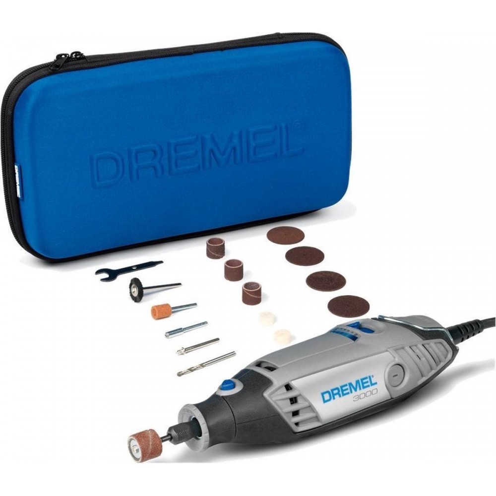 Dremel 3000 Multitool - Roterend - 130 W - Met 15 accessoires en etui