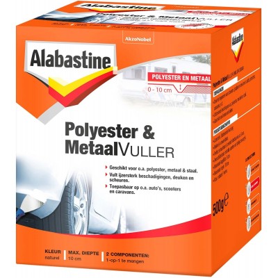 Alabastine - Polyester & Metaal Vuller - 500 Gram