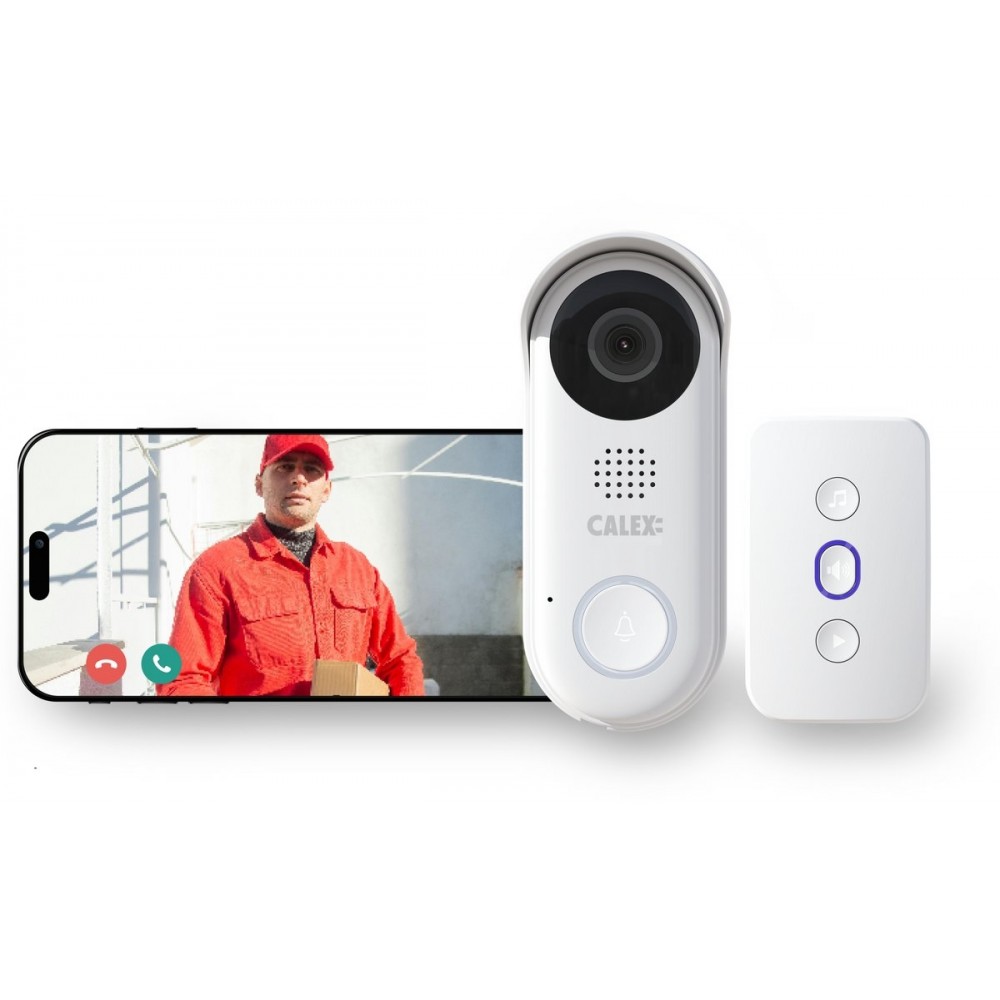 Calex Video Deurbel met Camera - Slimme Deurbel met Chime
