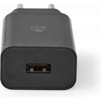 Nedis Oplader 12 Watt Snellaad 2.4 USB-A Zwart