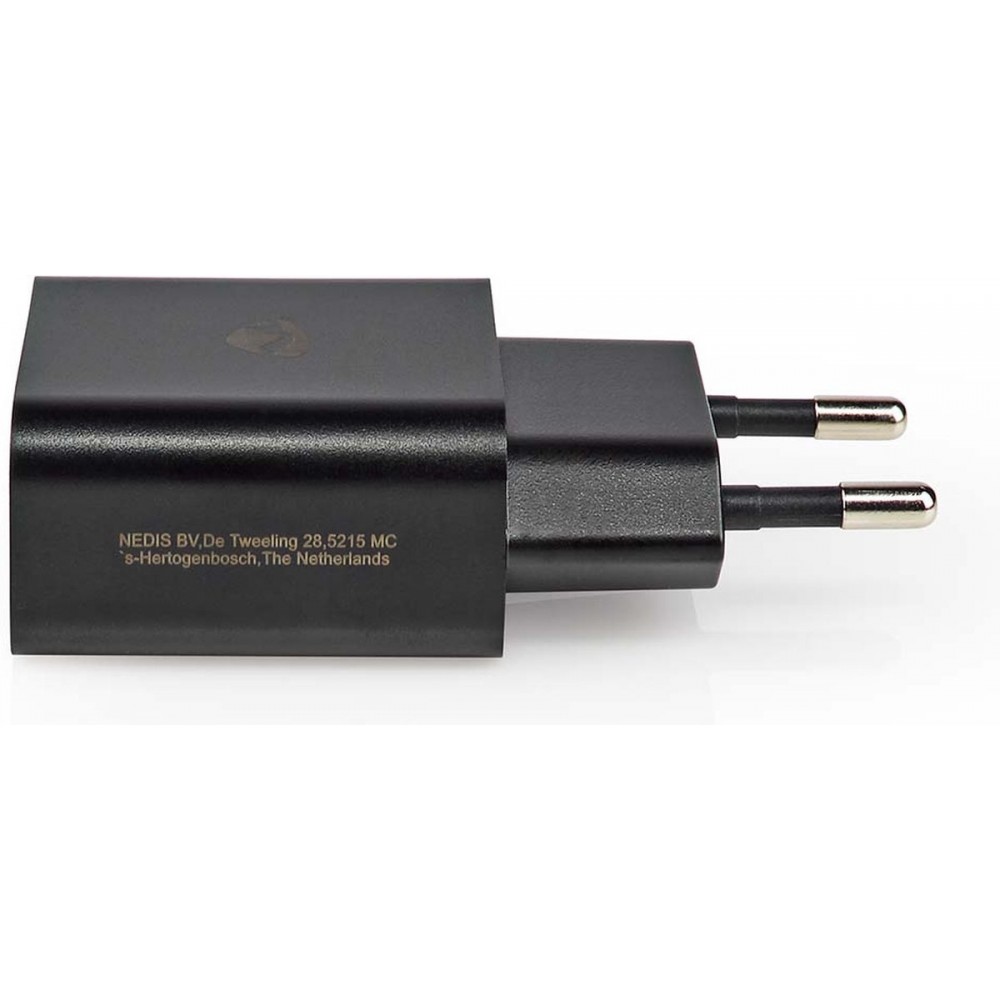 Nedis Oplader 12 Watt Snellaad 2.4 USB-A Zwart