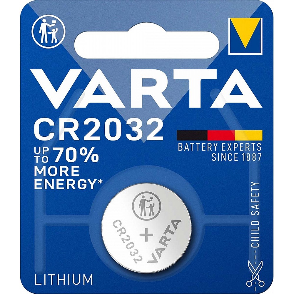 Varta CR 2032 - Lithium Knoopcel batterij - 3 Volt - 1 stuk