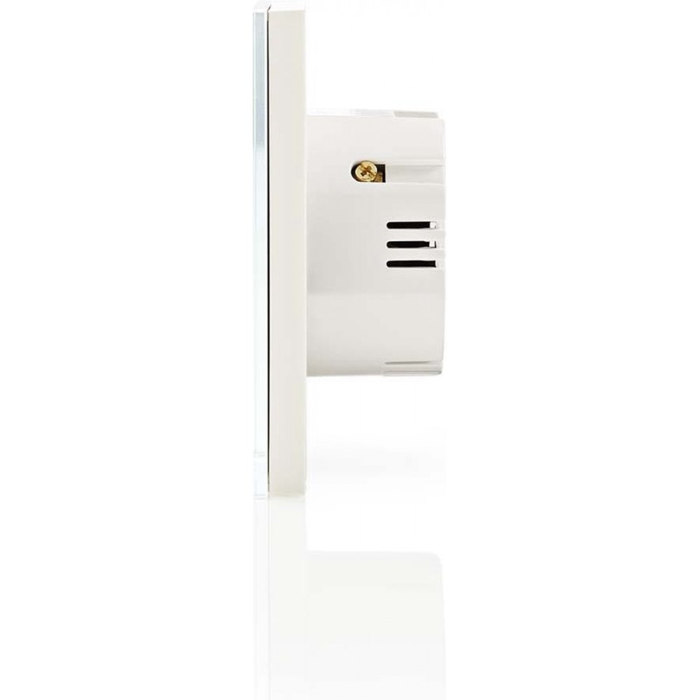 Nedis SmartLife Lichtschakelaar – WiFi – Dubbel – 1000W – Glas – Wit