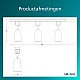 Philips EasyLink Shea Starterkit - 3 Spots op 1 meter rail - GU10 fitting - Maximaal wattage: 7W - Wit - 3-pack - Railverlichting